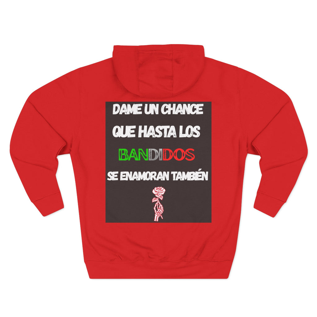 Three-Panel Fleece Hoodie